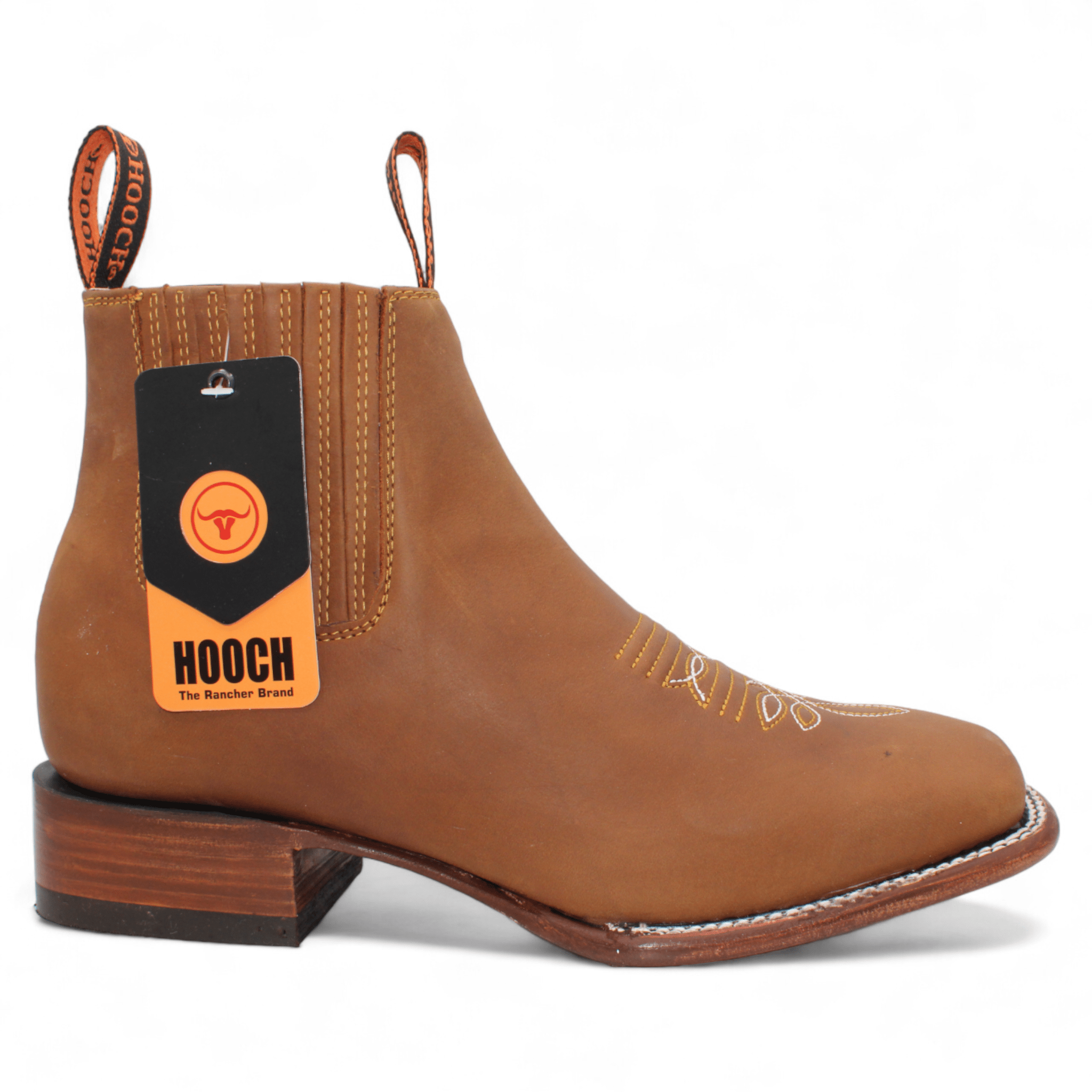 Men's Square Toe Ankle Boots - Brown H42P2607 - 6