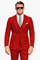 Hot Red Pinstripe Suit - Gangster Suit - 1920's Suit - New Arrival