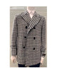Houndstooth Overcoat - Houndstooth Topcoat - Houndstooth Checker Car Coat