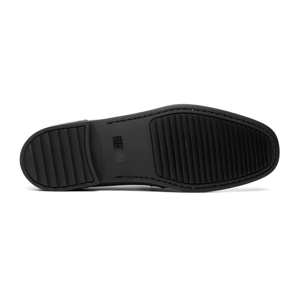 Marco Di Milano Black Hugo Lizard & Calfskin Bit Loafers - 6