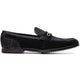 Marco Di Milano Hugo Sueded Ostrich Leg Bit Loafers Black