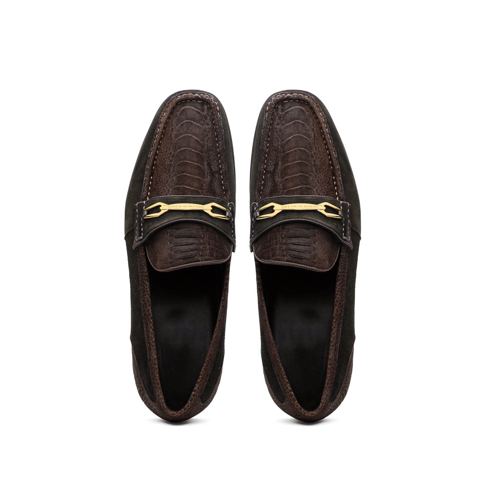 Marco Di Milano Hugo Brown Leather Loafers