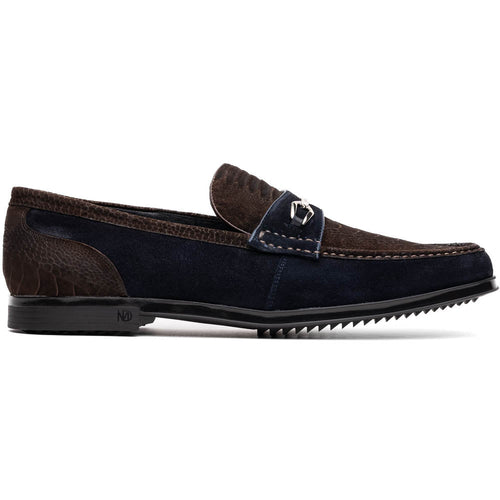 Marco Di Milano Hugo: Brown/Navy Leather Dress Shoe