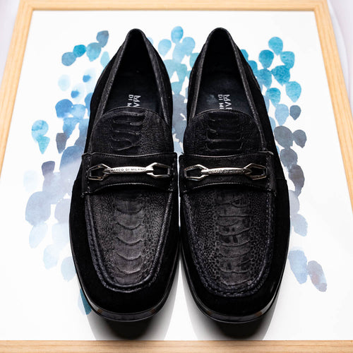 Marco Di Milano Hugo Black Leather Oxford