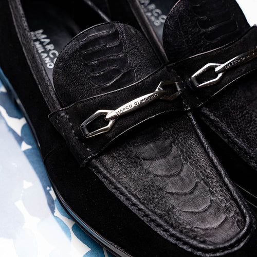 Marco Di Milano Hugo Black Leather Oxford