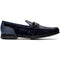Marco Di Milano Hugo Sueded Ostrich Leg Bit Loafers Navy