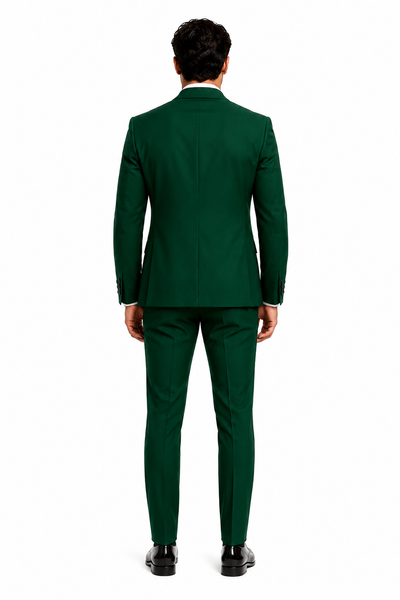 Hunter Green Italian Wool 3-Piece Modern Fit Tuxedo