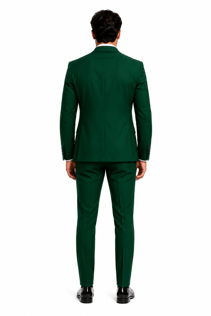 Hunter Green Italian Wool 3-Piece Modern Fit Tuxedo