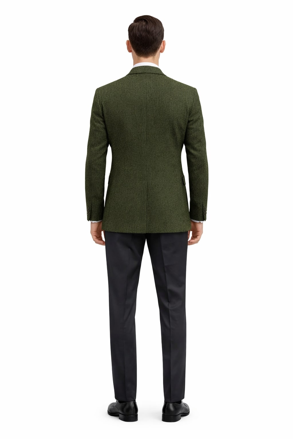 Mens Dark Green Winter Blazer - Hunter Sport Coat jacket Modern Fit 2 Buttons Style Notch - 36 Short