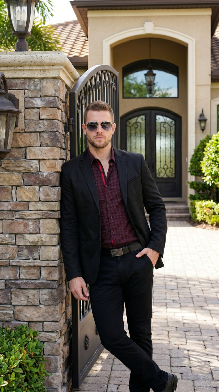 Men’s Roberto Tapia Black Western Cowboy Blazer, Saco Vaquero Charro Jacket MON-2174