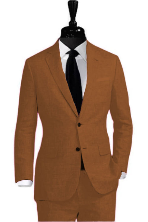 Brown Linen Suit