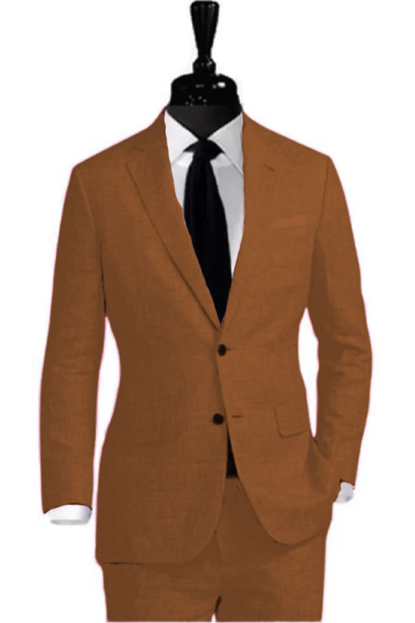 Brown Linen Suit