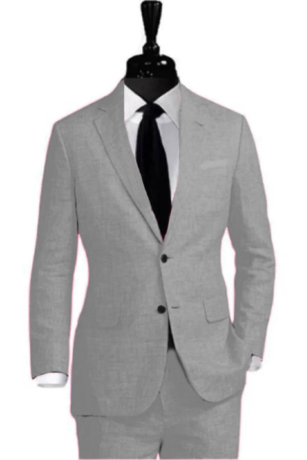 Gray Linen Suit
