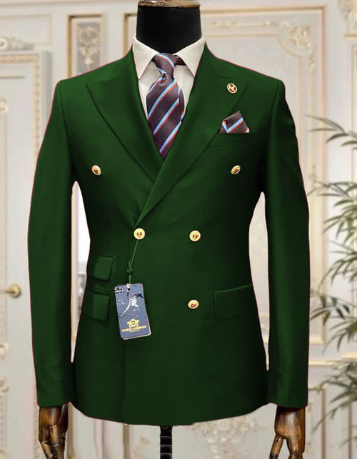 Mens Double Breasted Suit Hunter