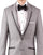 prom Suits And Shirt Combinations Slim Fit Groom & Groomsmen Suits Wedding Suits & Tuxedo Online + Light Gray + Free Shirt & Tie
