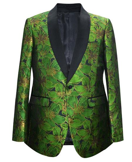 Green velvet suit Many Styles & Brands $99UP Men's Green 1 Button Velvet Slim Fit Casual Blazer On Sale