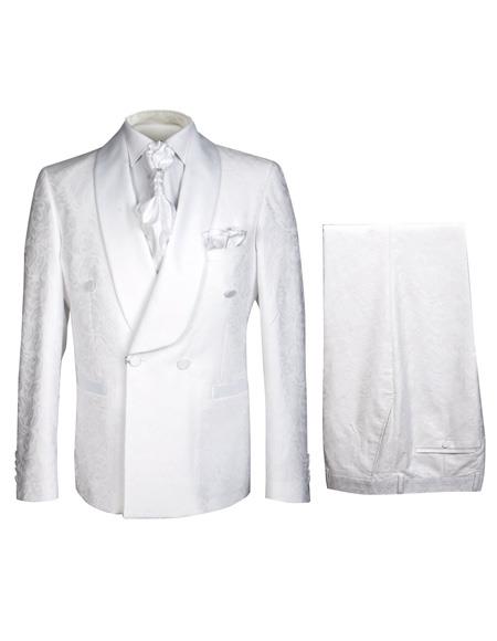 Rossiman Rossi Men's Dress Suit – Classic Tailored Formalwear - 38 Short Jacket+32 Waist Adjustable 28to34)(Height: 5’4”to5’7”)(Neck 15-16.5)S-M)