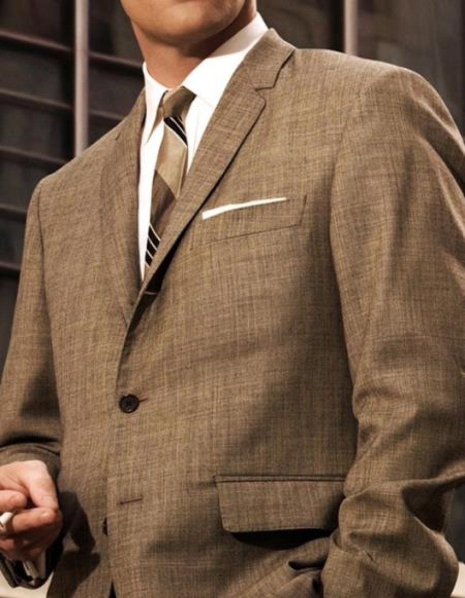 Men's Don Draper Light Grey Suit Costume