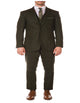 Green Slim Fit Suit - Many Styles & Brands $99UP Tweed 3 Piece Suit - Tweed Wedding Suit Hunter Green Super Slim Fit Peak Blinder Custom Vested Suit