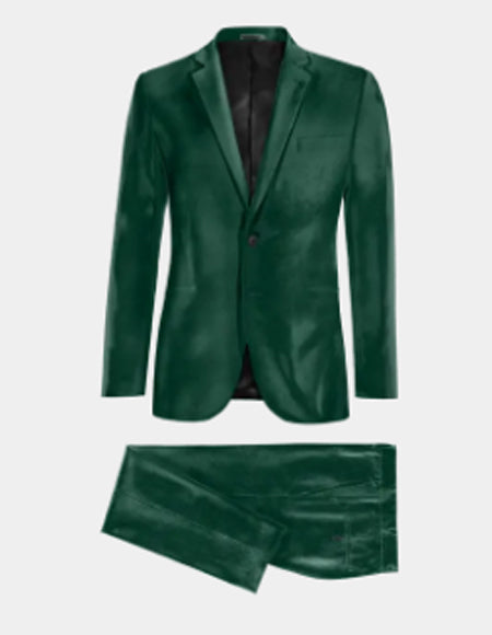 Green Velvet Suit Many Styles & Brands $99UP Olive Green ~ Sage Green Notch Label Velvet Suit