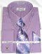 Purple Colorful Men's Gingham Dress Shirt