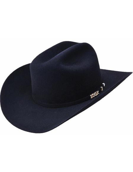 Serratelli 100x EL Comandant Black 4'' Brim Western Cowboy Hat all sizes - 6 3/4