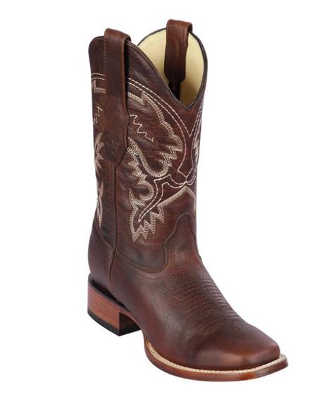 Los Altos Boots Rage Men's Square Toe Boots Walnut - US 8.0 Standard/D/ Medium / Eu:41-42