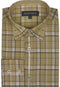Patterned Dress Shirt - Men's Plaid Fashion Shirt Beige