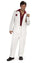 Tony Montana Suit Scarface White Suit White One Chest Pocket Scarface Suit + Red Shirt