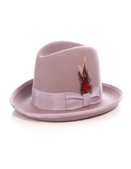 1920s Men's Hat - Gangster Hat - 20s Dress Hat Lavender