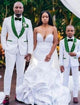 Emerald Green Tuxedo - Hunter Green Tuxedo + Vested white Suit