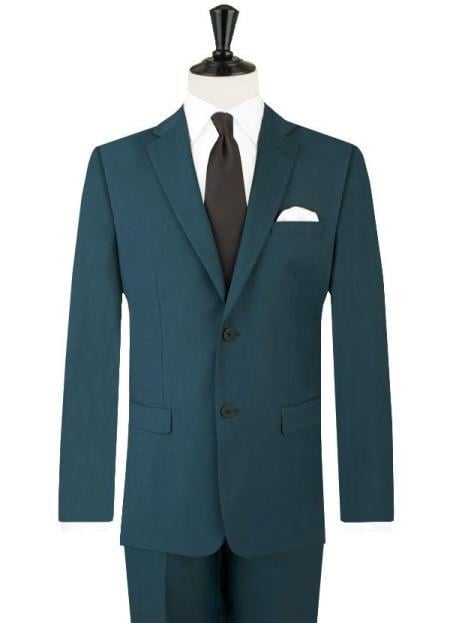 Teal Suit - Dark Teal Suit - Teal Blue Suit-New Designer Collection - 34 Short or Extra Small
