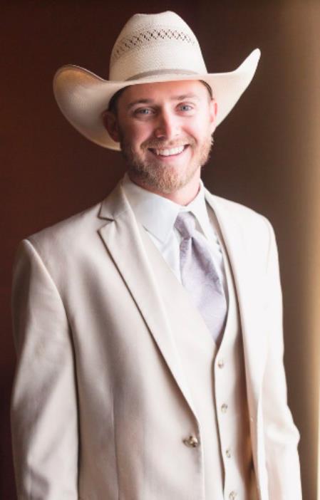Mens Natural - Sand Cowboy Tuxedo - White Cowboy Suit - 38 Short Jacket+32 Waist Adjustable 28to34)(Height: 5’4”to5’7”)(Neck 15-16.5)S-M)