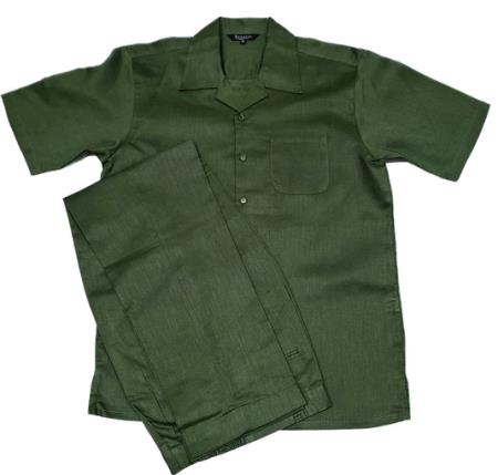 Mens Hunter Linen Leisure Suit - S or Small