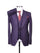 Big Lapel - Wide Lapel - Tom Ford Style Suit - Ticket Pocket - Purple