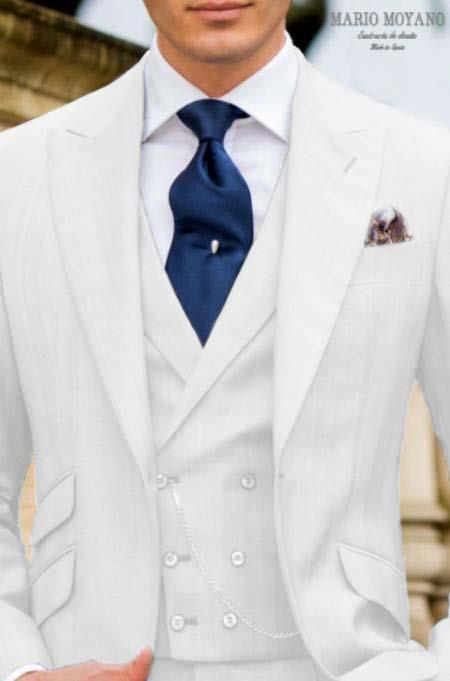 Call If Not Text Or Whatsup 3104300939 To Setup The Group - Call: 3104300939 White Suit With Double Breasted Vest Grooms And Groomsmen Suit - 38 Short Jacket+32 Waist Adjustable 28to34)(Height: 5â€™4â€to5â€™7â€)(Neck 15-16.5)S-M)