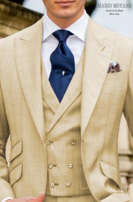 Mens Suits Ivory