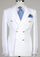 White Suit With Gold Buttons