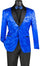 Mens Blazer - Paisley Sport Coat - Royal Prom 2025 Tuxedo Dinner Jacket Blazer