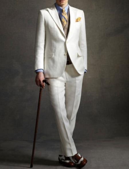 Mens Great Gatsby Costume - Great Gatsby Suit - Gatsby Clothes (Vest + Pants + Suit Shirt Tie Package) - 38 Short Jacket+32 Waist Adjustable 28to34)(Height: 5’4”to5’7”)(Neck 15-16.5)S-M)