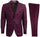 Mens Stacy Adams Suits - Designer Suit - 3 Piece Suit - Vested Suit - Flat Front Pant- Modern Fit Suits Burgundy Suit