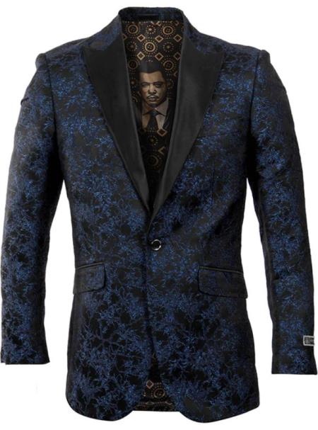 Style# SO4ME227-01-NAVY Mens Blazer - Wedding Navy Tuxedo - Prom 2026 Blazer - S or Small