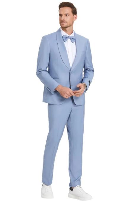 Prom 2026 Suit - Sky Blue Prom Tuxedo - Summer Slim Fit Suits - 38 Short Jacket+32 Waist Adjustable 28to34)(Height: 5’4”to5’7”)(Neck 15-16.5)S-M)