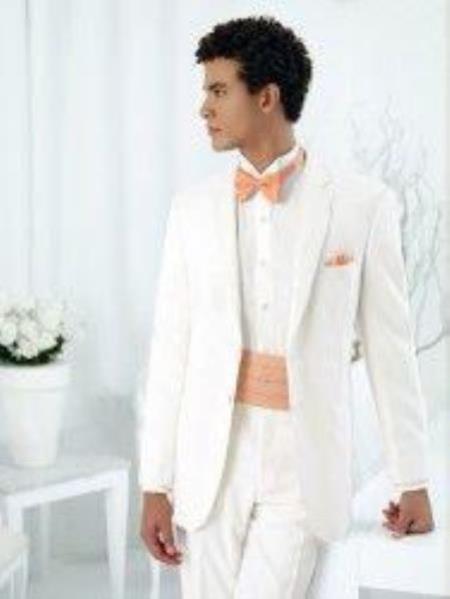 Extra Long Tuxedo Big And Tall Tuxedo Modern Essentials 2-Button Notch Wedding / Prom 2026 Formalwear Ivo - Small 14.5” Neck / 32-33” Sleeve