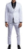 Mens White 3 Piece 2 Button Ultra Slim Fit Suit