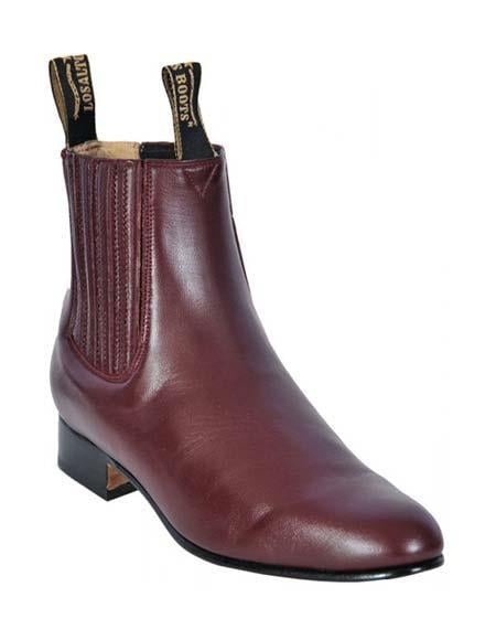 Deerskin Cowboy Boots - Burgundy Deerskin Boots - Deer Boots - Deer Skin Boots - 6EE