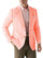 Mens Linen Blazer - Salmon Linen Sport Coat - Summer Blazer