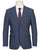 SKU#JA61607 Plaid Suit - Mens Windowpane Suit By English Laundry Designer Brand - Pale Blue