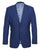Mens Blue Windowpane Plaid Suit