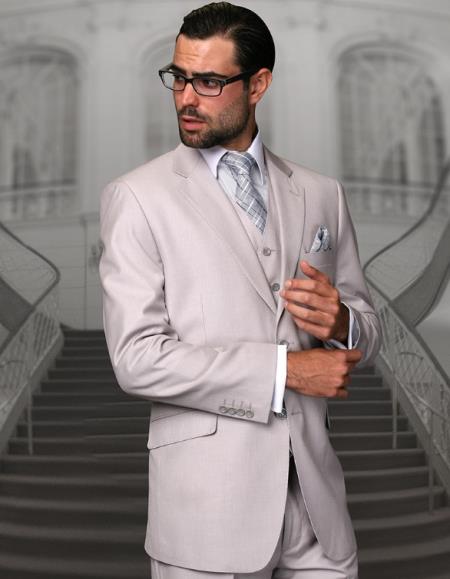 Statement Suits Ash - 38 Short Jacket+32 Waist Adjust 28to34)(Height: 5 4 to5 7 )(Neck  15-16.5)S-M)